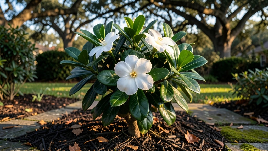 August Beauty Gardenia Sun Requirements: Morning Sun, Afternoon Shade for Peak Blooms